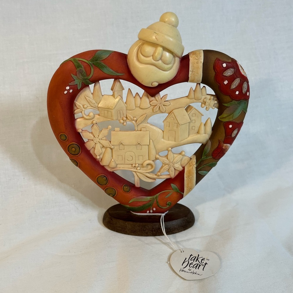 At Christmas All Roads Lead Home figurine. Take Heart Karen Hahn, 2008 Enesco.
